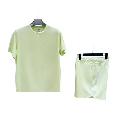 Wilson - Bộ Quần Áo Cộc Tay Nam Wilson Daily Sports Màu Xanh Bơ Size S (Form China) - Vua Hàng Hiệu