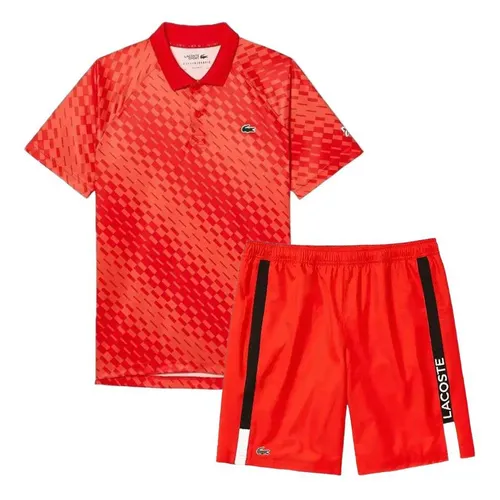 Thời trang Đỏ - Bộ Quần Áo Nam Lacoste Tennis x Novak Djokovic DH5174-WI9/GH4860-51-ATV Màu Đỏ Size 3 - Vua Hàng Hiệu