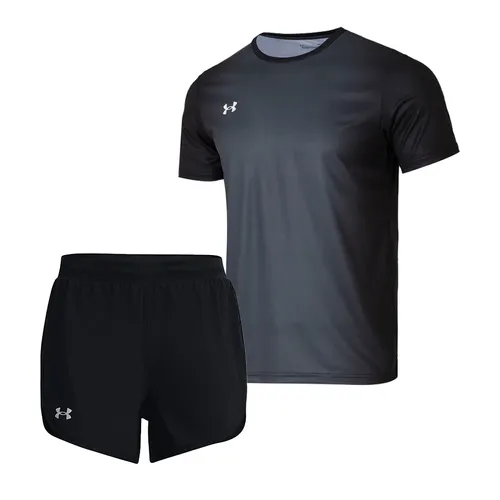 Thời trang - Bộ Thể Thao Nam Under Armour Training Sportwear Màu Xám Đen Size S (Form Á) - Vua Hàng Hiệu