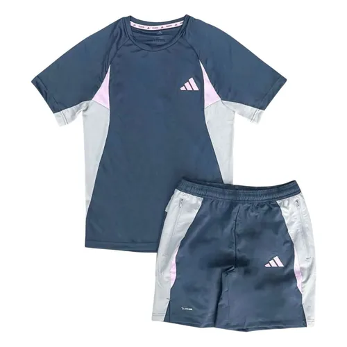 Thời trang - Bộ Thể Thao Nam Adidas Performance Fitness Logo Màu Xanh Xám Size S (Form Âu) - Vua Hàng Hiệu