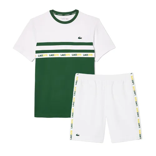 Bộ Thể Thao Nam Lacoste Ultra-dry Logo Stripe Pique Tennis TH7515 291/GH7443 737 Màu Trắng Xanh Lá Size 3 - Thời trang - Vua Hàng Hiệu