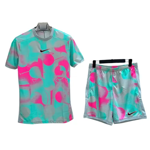 Thời trang Nike - Bộ Thể Thao Nam Nike Academy Graphic Màu Xanh/Hồng (Form Âu) Size S - Vua Hàng Hiệu