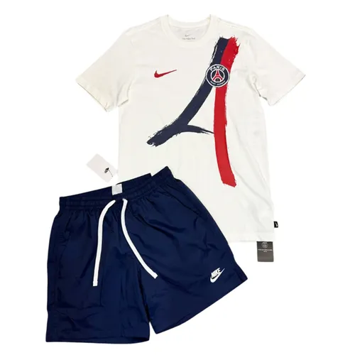 Bộ Thể Thao Nam Nike Football Paris Saint-Germain Away HF0826-100/AR2383-410 Màu Xanh/Trắng (Form Âu) Size S - Thời trang - Vua Hàng Hiệu