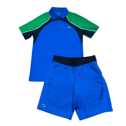 Thời trang - Bộ Thể Thao Tennis/golf/pickleball Nam Lacoste Ultra Dry Technology Màu Xanh Blue - Vua Hàng Hiệu