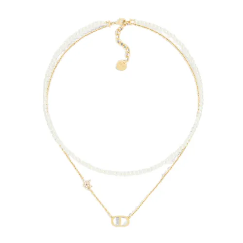 Trang sức - Dây Chuyền Nữ Dior Petit CD Necklace Màu Vàng - Vua Hàng Hiệu
