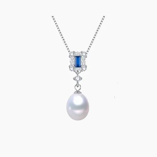 Dây Chuyền Nữ Kya Jewel Azure Wave Pearl JSN2 Màu Xanh Bạc