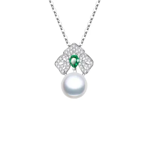 Trang sức Bạc - Dây Chuyền Nữ Kya Jewel Forest Bloom Pearl JSN4 Màu Bạc - Vua Hàng Hiệu