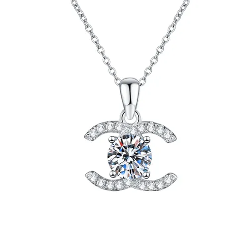 Dây Chuyền Nữ Kya Jewel Kim Cương Moissanite MN3 Màu Bạc