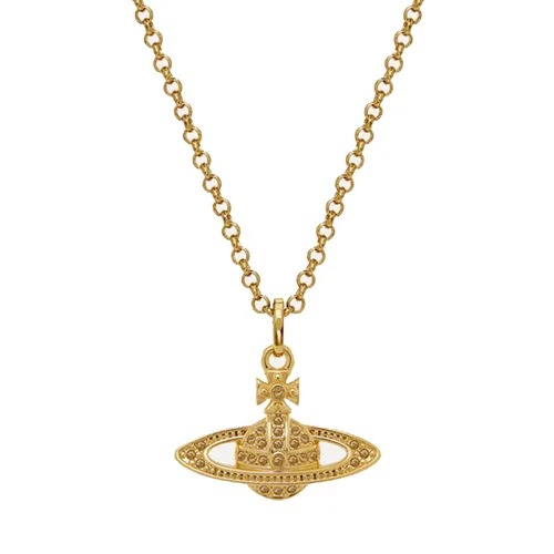 Trang sức - Dây Chuyền Nữ Vivienne Westwood Mini Bas Relief Pendant Necklace Màu Vàng - Vua Hàng Hiệu