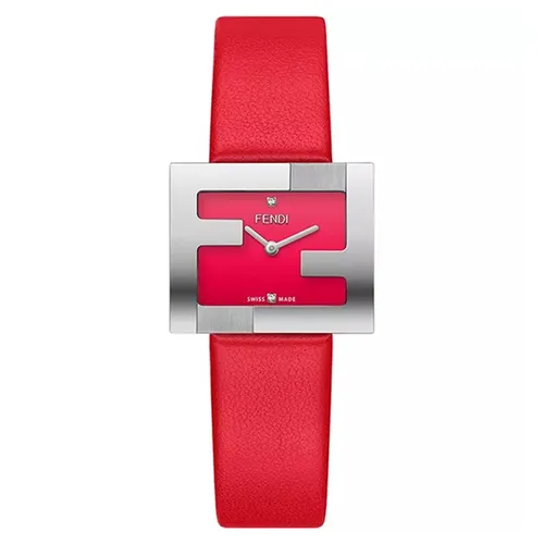 Đồng Hồ Nữ Fendi Fendimania FF 24 x 20mm Watch Màu Đỏ - Đồng hồ - Vua Hàng Hiệu