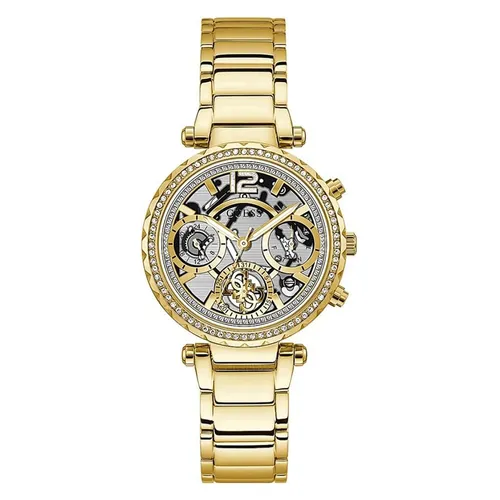 Đồng hồ Guess - Đồng Hồ Nữ Guess Ladies Analog Clear Dial Watch GW0403L2 Màu Vàng - Vua Hàng Hiệu