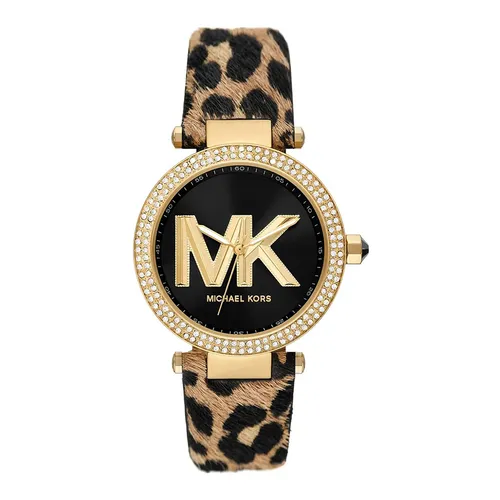 Đồng hồ - Đồng Hồ Nữ Michael Kors Parker Pavé -Tone And Calf Hair Watch MK4723 Màu Vàng - Vua Hàng Hiệu