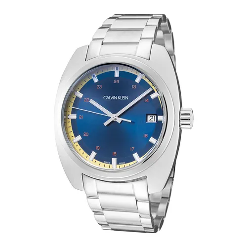 Đồng hồ - Đồng Hồ Nam Calvin Klein CK Achieve Quartz Watch K8W3114N Màu Bạc/Xanh - Vua Hàng Hiệu