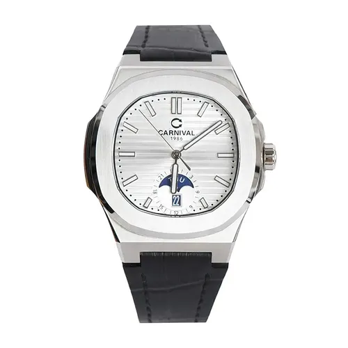 Đồng Hồ Nam Carnival Silver Dial Watch 8110G1-VT-DD-T Màu Bạc - Đồng hồ - Vua Hàng Hiệu