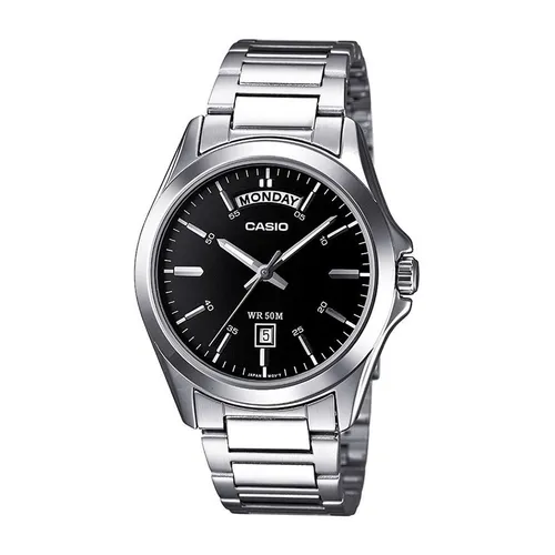 Đồng hồ Casio - Đồng Hồ Nam Casio Quartz MTP-1370D-1A1VDF Màu Bạc Đen - Vua Hàng Hiệu
