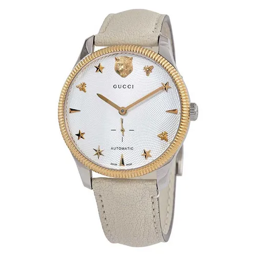Đồng hồ Gucci - Đồng Hồ Nam Gucci G-Timeless Automatic Silver Dial Watch YA126348 Màu Ghi - Vua Hàng Hiệu