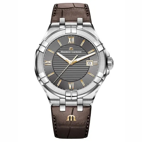 Đồng Hồ Nam Maurice Lacroix Aikon Quartz AI1008-SS001-333-1 (AI1008SS0013331) Màu Nâu Bạc - Đồng hồ - Vua Hàng Hiệu