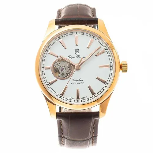 Đồng hồ - Đồng Hồ Nam Olym Pianus Nam OP9927 71AMR GL-T Màu Nâu - Trắng - Vua Hàng Hiệu