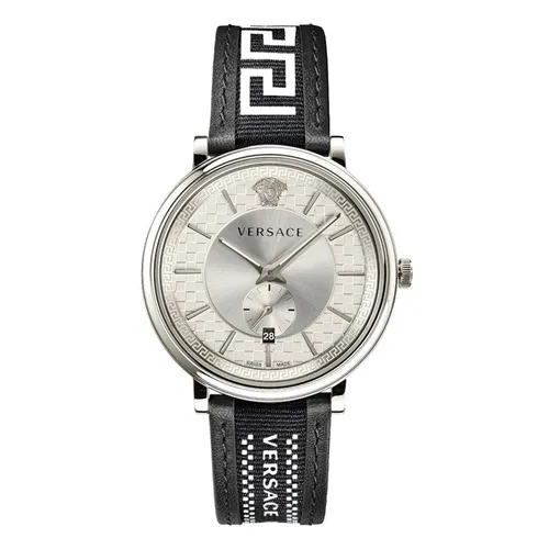 Đồng Hồ Nam Versace V-Circle Greca Watch 42mm VEBQ01219 Màu Đen Bạc - Đồng hồ - Vua Hàng Hiệu