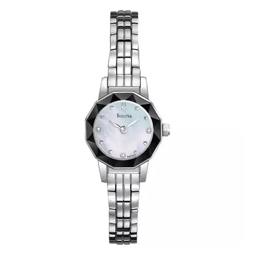 Bulova - Đồng Hồ Nữ Bulova Diamond Collection Watch 96P129 Màu Bạc - Vua Hàng Hiệu