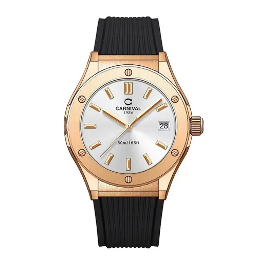 Đồng hồ - Đồng Hồ Nữ Carnival Quartz Watch 8168L-VH-DCS-T Màu Đen/Trắng - Vua Hàng Hiệu