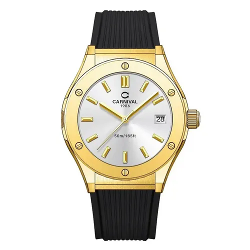 Đồng Hồ Nữ Carnival Quartz Watch 8168L-VV-DCS-T Viền Gold Màu Đen/Trắng - Đồng hồ - Vua Hàng Hiệu