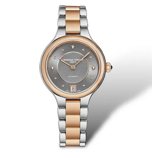 Đồng hồ - Đồng Hồ Nữ Frederique Constant Automatic FC-306LBRD3ER2B Geneve Delight Diamond Màu Bạc Phối Vàng Hồng - Vua Hàng Hiệu