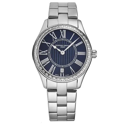 Đồng hồ - Đồng Hồ Nữ Frederique Constant Classics Women's Watch FC220MN3BD6B Màu Bạc Xanh - Vua Hàng Hiệu