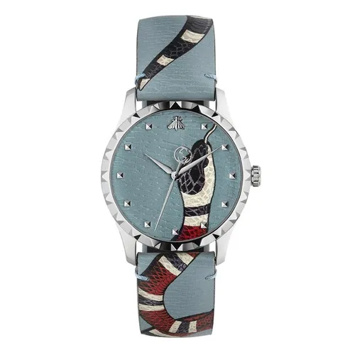 Đồng hồ - Đồng Hồ Unisex Gucci G Timeless Quartz Blue Dial Watch YA1264080 Màu Xanh Blue - Vua Hàng Hiệu