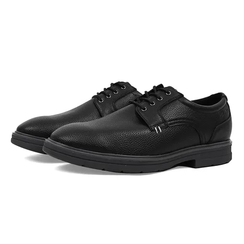 Clarks - Giày Da Nam Clarks Causual Wear Rendal Plan Calfskin 261453467BK Black Màu Đen Size 42 - Vua Hàng Hiệu