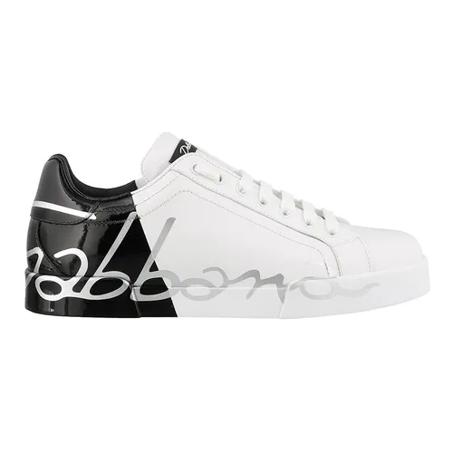 Giày Sneakers - Giày Sneaker Nam Dolce & Gabbana D&G Portofino CS1788AI053HN821 Màu Đen Trắng Size 40 - Vua Hàng Hiệu