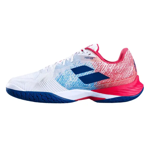 Giày Tennis/Pickleball/Golf Nam Babolat Jet Mach 3 All Court 30F22629-1005 Màu Trắng - Xanh Size 39