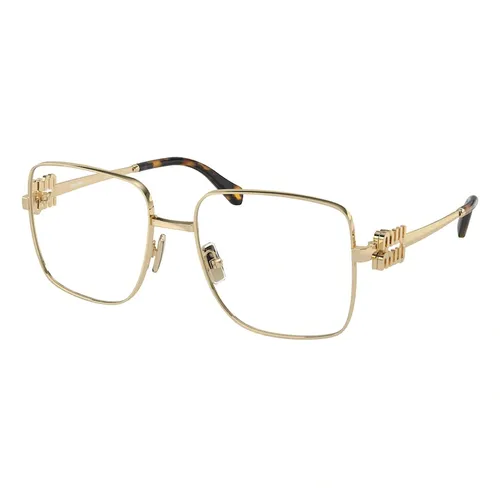 Miu Miu - Gọng Kính Cận Nữ Miu Miu OMU 51XV ZVN1O1 Pale Gold Eyeglasses Màu Vàng Gold - Vua Hàng Hiệu
