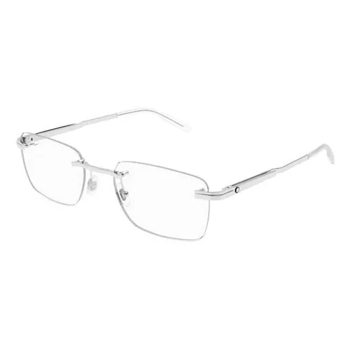 Kính mắt Montblanc - Gọng Kính Nam Montblanc B0279O 001 Màu Bạc - Vua Hàng Hiệu