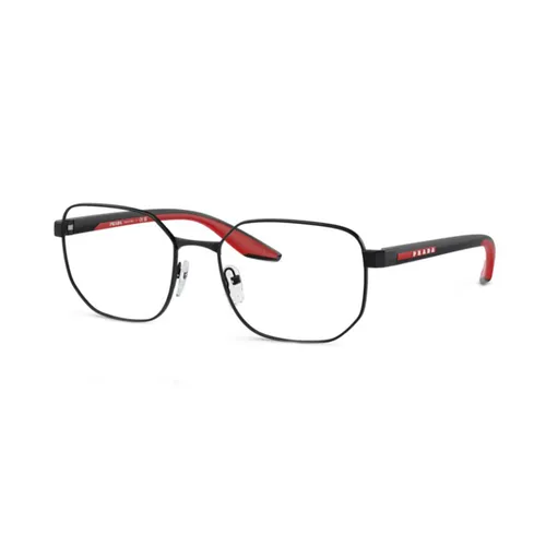 Prada - Gọng Kính Unisex Prada Glasses 0PS50QV 1AB1O157 Màu Đen Phối Đỏ - Vua Hàng Hiệu