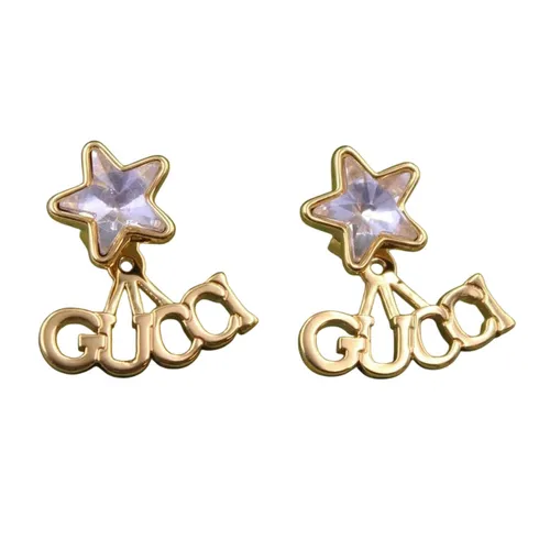 Trang sức Ý - Khuyên Tai Nữ Gucci Star Ring Màu Vàng - Vua Hàng Hiệu