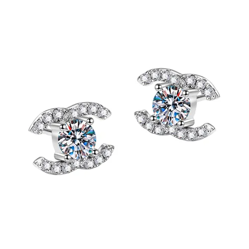 Trang sức - Khuyên Tai Nữ Kya Jewel Kim Cương Moissanite Prestige ME3 Màu Bạc - Vua Hàng Hiệu