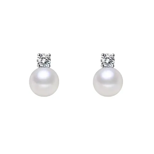 Trang sức - Khuyên Tai Nữ Kya Jewel Royal Pearl Classic JSE1 Màu Bạc - Vua Hàng Hiệu