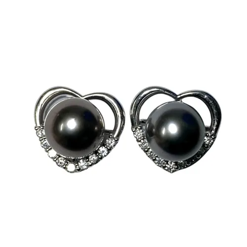 Trang sức - Khuyên Tai Nữ Minh Hà Pearl Jewelry My Heart Earrings Màu Bạc - Vua Hàng Hiệu