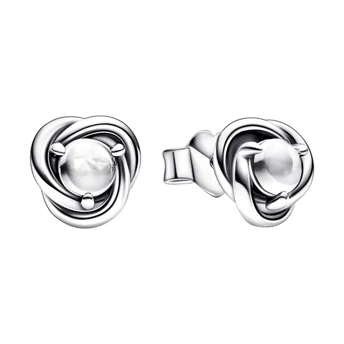 Trang sức - Khuyên Tai Nữ Pandora Clear Eternity Circle Stud Earrings 292335C01 Màu Bạc - Vua Hàng Hiệu