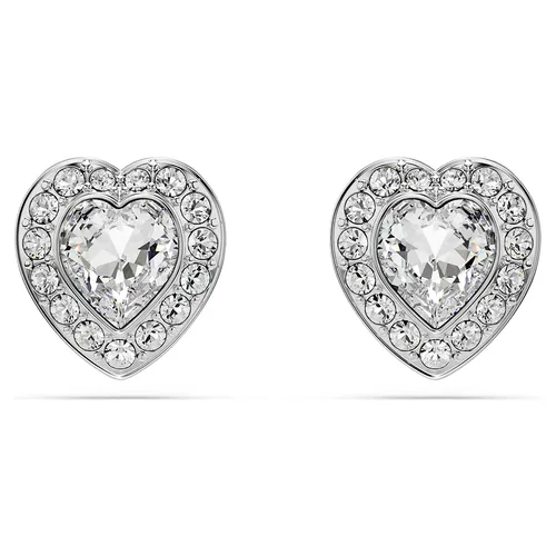 Trang sức Trắng - Khuyên Tai Nữ Swarovski Ariana Grande x Swarovski Stud Earrings Mixed Cuts, Heart, White, Rhodium Plated 5720859 Màu Trắng - Vua Hàng Hiệu