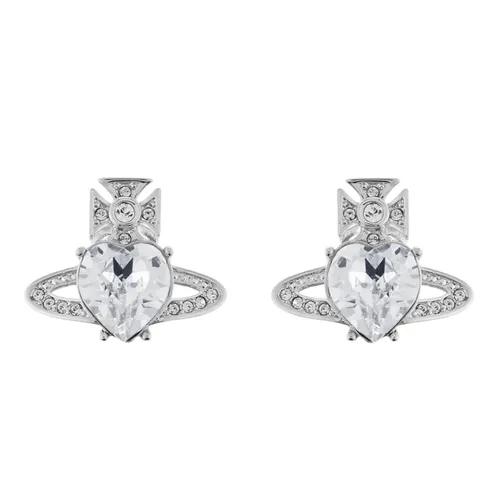 Khuyên Tai Nữ Vivienne Westwood Ariella Earrings - Rhodium Crystal Màu Bạc - Trang sức - Vua Hàng Hiệu