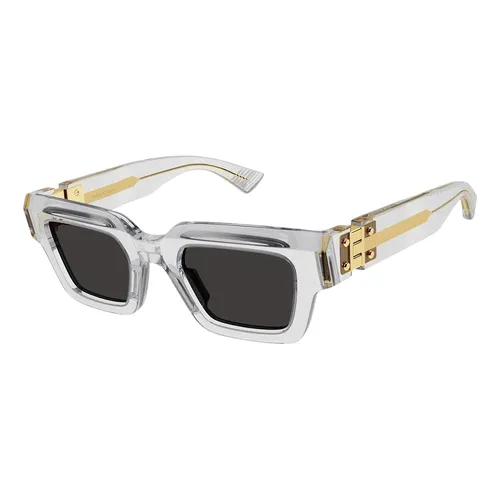 Bottega Veneta - Kính Mát Bottega Veneta BV1230S 001 Sunglasses Màu Xám Pha Lê - Vua Hàng Hiệu