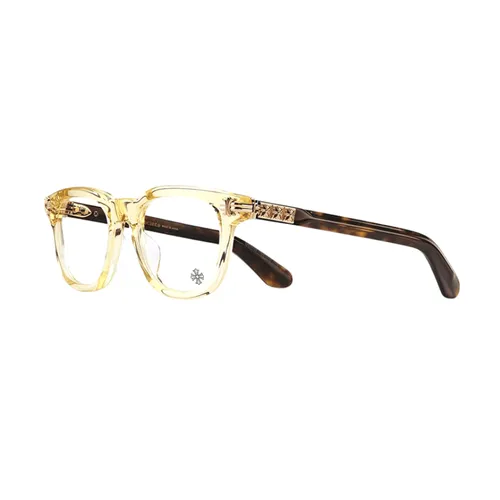 Chrome Hearts - Kính Mắt Cận Chrome Hearts Smoke Show Pale Ale Dark Tortoise Màu Vàng Nâu - Vua Hàng Hiệu