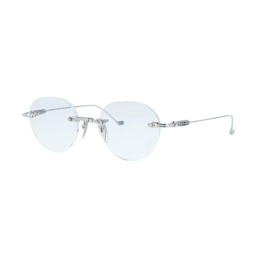 Chrome Hearts - Kính Mắt Cận Chrome Hearts Soffers I Shiny Silver Glasses Màu Bạc - Vua Hàng Hiệu