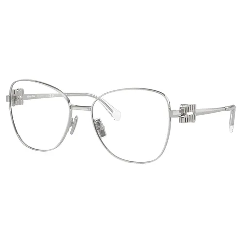 Miu Miu - Kính Mắt Cận Nữ Miu Miu 0MU 50XV 1BC1O1 SILVER Eyeglasses Màu Bạc - Vua Hàng Hiệu