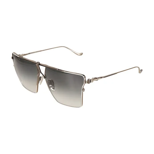 Chrome Hearts - Kính Mát Chrome Hearts Nipply Gold Plated/Shiny Silver Màu Xám Bạc - Vua Hàng Hiệu
