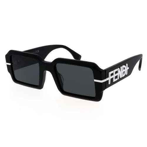 Kính Mát Nam Fendi Graphy FE40073U 02A Black Dark Grey Sunglasses Màu Đen - Kính mắt - Vua Hàng Hiệu