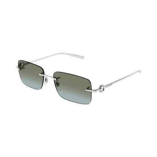 Kính mắt Gucci Kính chống nắng/Sunglasses - Kính Mát Nam Gucci GG1703S 007 Màu Xanh Bạc - Vua Hàng Hiệu