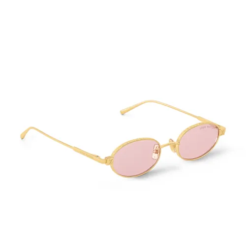 Kính Mát Nam Louis Vuitton LV Pure Low Oval Z2912U Sunglasses Màu Hồng Vàng